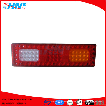 Blanco-Rojo-Amber24V llevó la lámpara de cola del coche con la cantidad de 80 LED